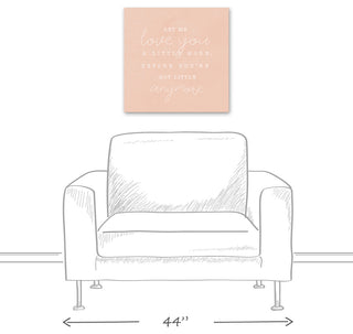 Let Me Love You 20x20 Canvas Wall Art