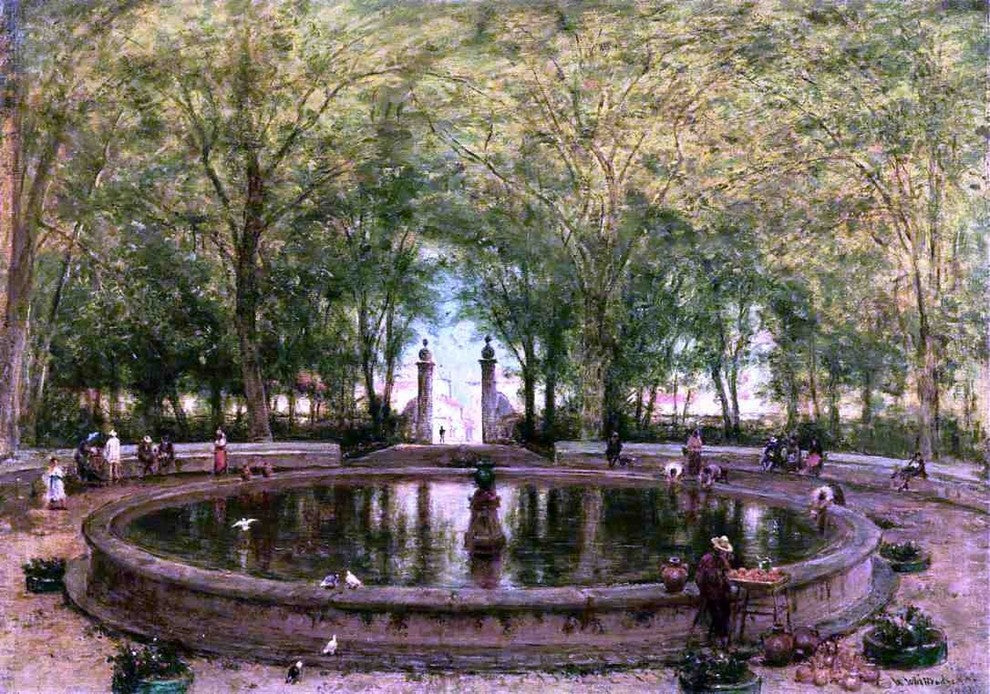 Thomas Worthington Whittredge A Mexican Fountain  City of Orizaba Wrapped Canvas
