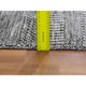 Ice Gray Grass Design Undyed 100% Wool Hand Knotted Oriental Rug, 2'5"x4'1"
