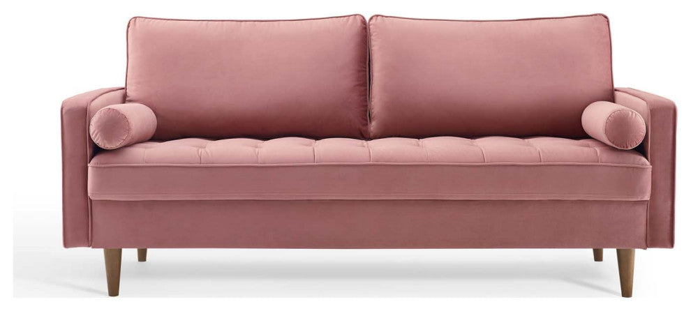 Sofa, Velvet, Pink, Modern, Living Lounge Room Hotel Lobby Hospitality