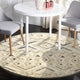 Contemporary Tufted Geometric Motif Round Rug, 4' Round