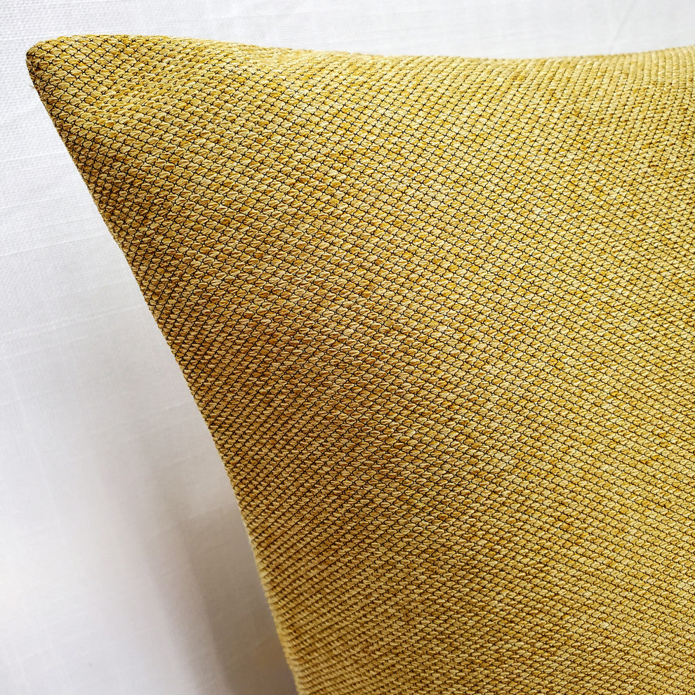 Rio Grande Ochre Gold Throw Pillow 20x20, with Polyfill Insert