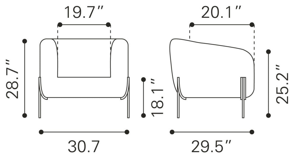 Armchair Accent Chair, Steel Metal, Ivory, Gold, Lounge Cafe Lobby Hospitality