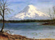 Albert Bierstadt Lake in the Rockies, Gallery Wrapped Canvas Print, 18"x27"
