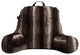 Faux Fur Reading Lounge Pillow, Brown & White Striped Chinchilla