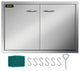 VEVOR Outdoor Kitchen Doors BBQ Kitchen Doors 33x22" Stainless Steel Cabinet
