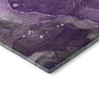 Premium Machine Washable Mayfield AMF522 Purple 2'3" x 7'6" Runner Rug