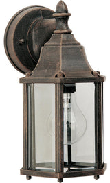 Maxim 1026 Builder Cast 10" 1 Light Wall Sconce - Rust Patina / Clear Glass