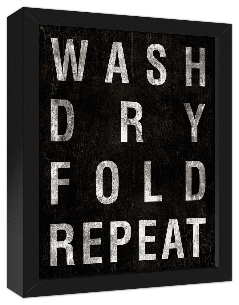 The Laundry Process Wall Art, Framed Canvas