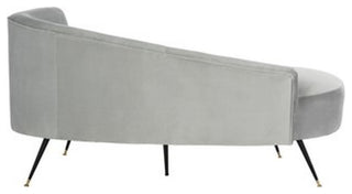 Safavieh Evangeline Parisian Settee, Grey/Black