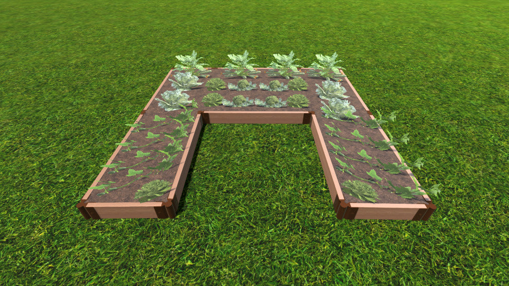 Classic Sienna Walk-In U-Shape Ft. Bragg 8'x8'x5.5" Raised Garden Bed