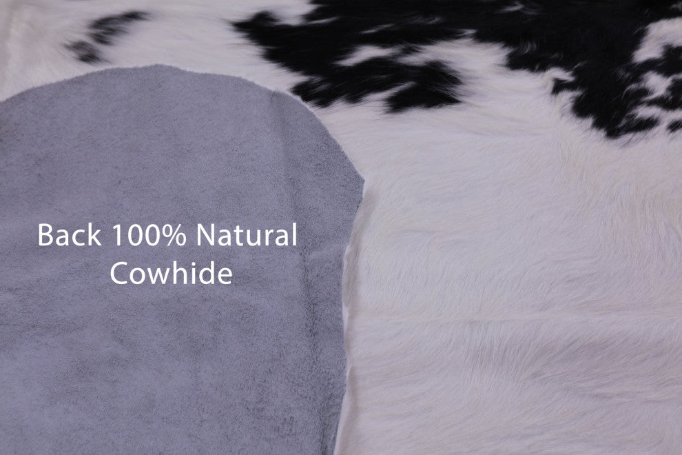 7' 1" X 6' 10" Natural Cowhide Rug C1721