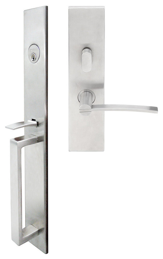 Horizon Lever, Mortise Entry Handleset, RHR, Satin Stainless Steel