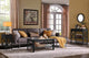 Black Wood Coffee Table with Thicker Legs and Storage for Living Room