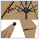 11' Fiberglass Umbrella Bronze, Olefin, Champagne, 11'