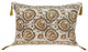 Gold and Bronze Embroidered Decorative Lumbar Pillow