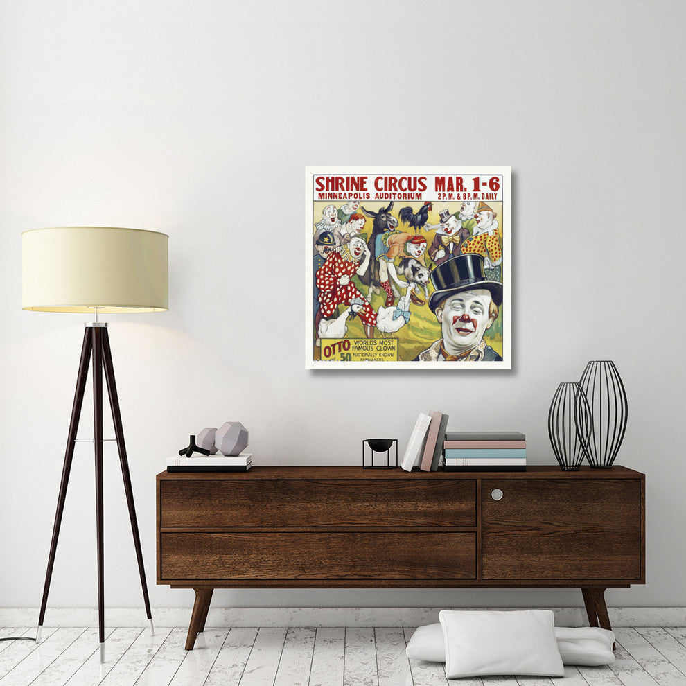 "Shrine Circus - Clowns - 1935" Canvas by Hollywood Photo Archive, 36x36"