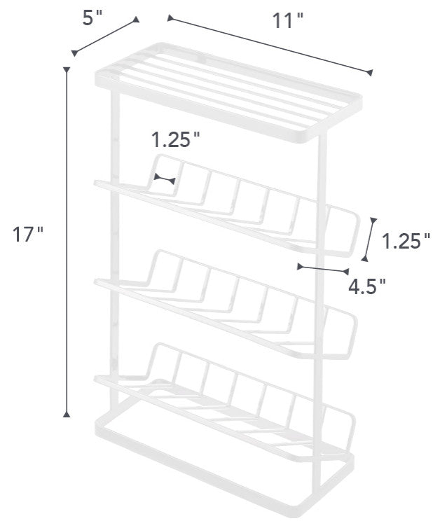 Tower Freestanding Shower Caddy, White