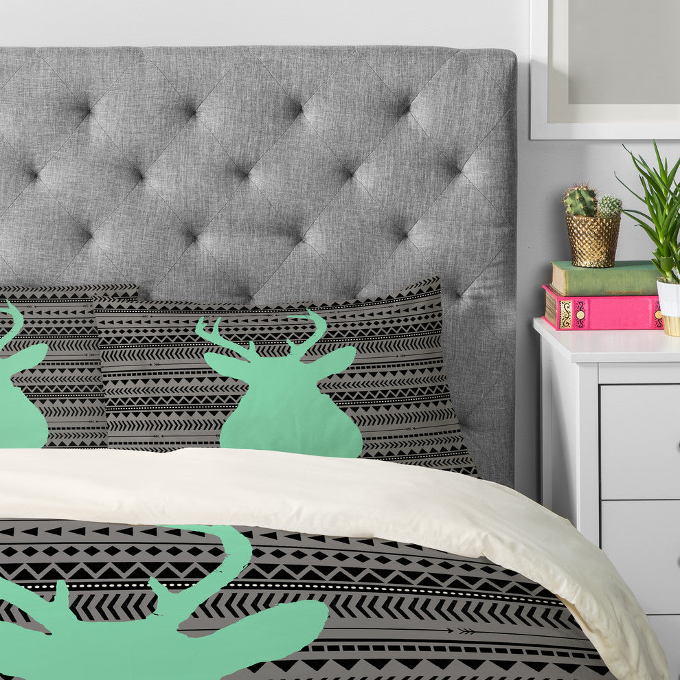 Deny Designs Allyson Johnson Deer And Aztec Pillowcase