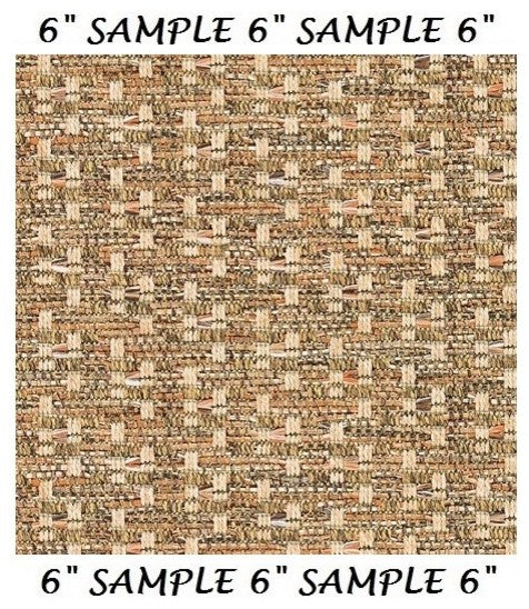 Couristan Virgin Gorda Indoor/Outdoor Area Rugs | 50+ Custom Sizes Available, Cinnamon, 1 Sample 6"x6"