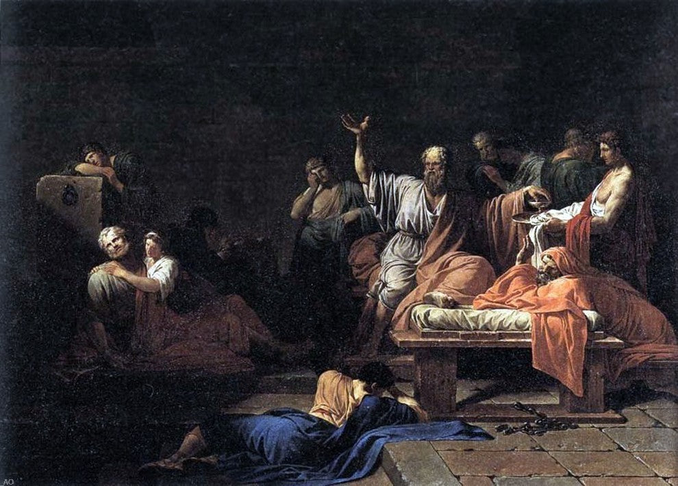 Jean-Francois-Pierre Peyron The Death of Socrates Wall Decal Print