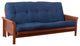 Blazing Needles Vitality 8" Microsuede Full Futon Mattress, Indigo