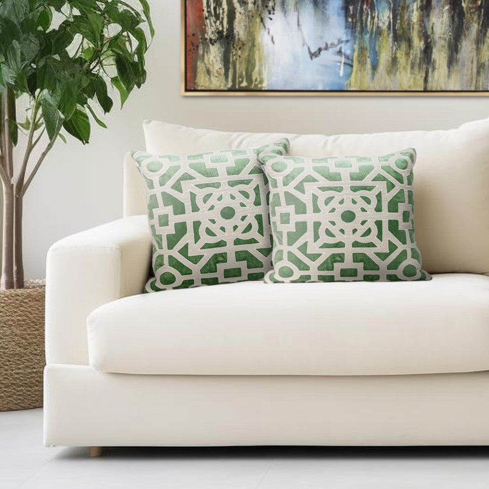 Parkland Collection Hazel Green/Sage Throw Pillow