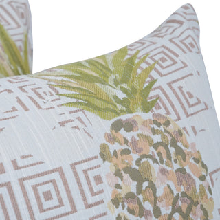 17" Jacquard Throw Pillows With Inserts, Set of 2, Zeena Blush