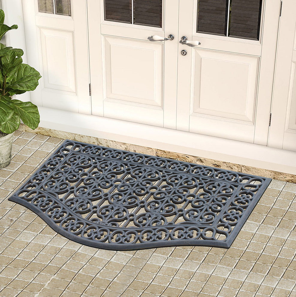 A1HC Large Floor Door Mat, Rubber Grill Drainable Design, Anti Fatigue, 24"x39"