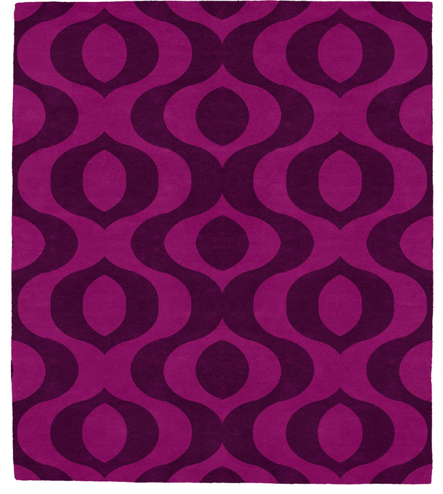 Patterned D Patterned D Wool Signature Rug, 8' Square