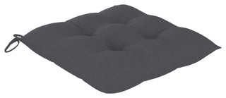 Vidaxl Garden Chairs 4-Piece Set With Anthracite Cushions Solid Teak Wood