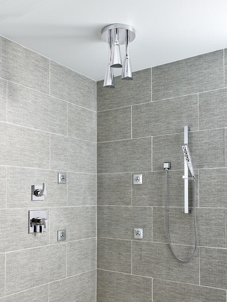 Delta Showering Components H2Okinetic Pendant Raincan Shower Head, Chrome, 57140