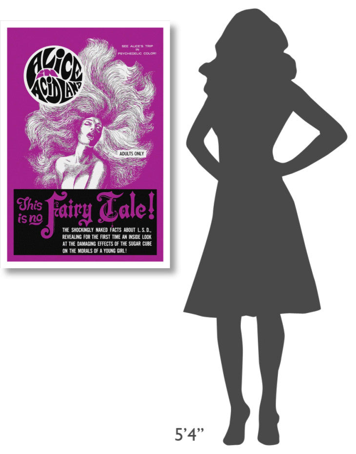 "Vintage Vices: Alice in AcidLand" Digital Paper Print by Vintage Vices, 26"x38"