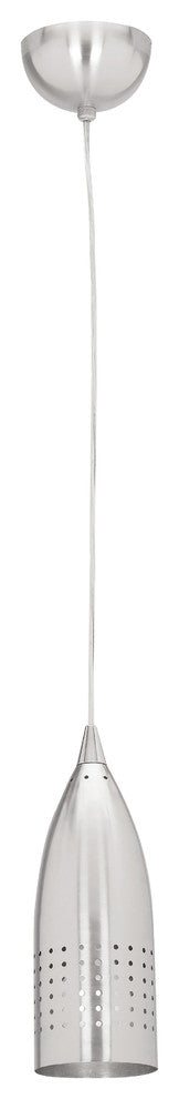 Tomahawk, Steel Pendant, E26 LED, Brushed Steel