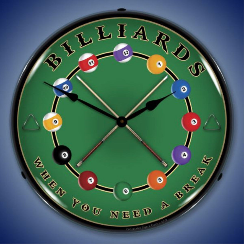 1311473 Billiards Clock