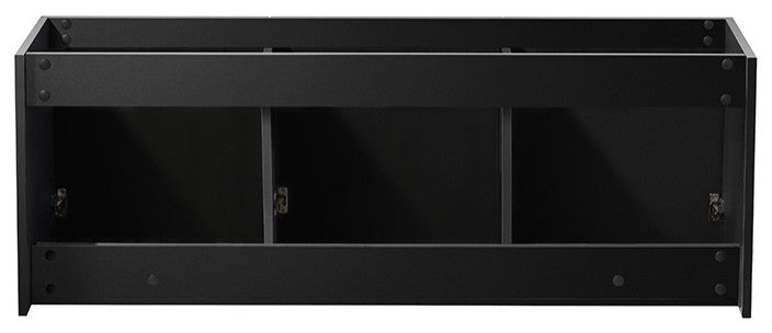 Fresca Vista 60" Black Double Sink Bathroom Vanity