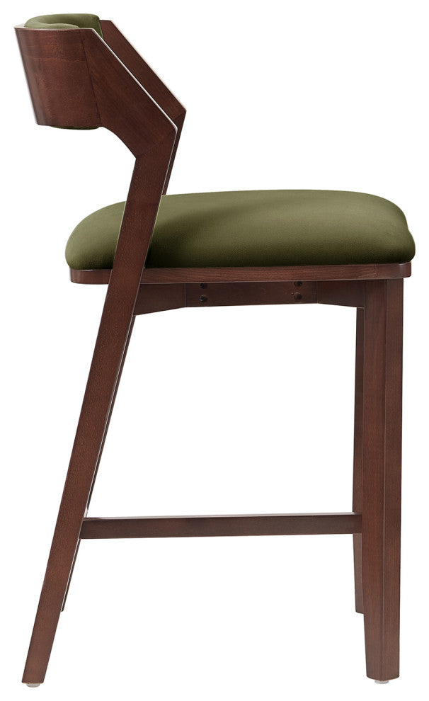 Manhattan Comfort Patricia Counter Stool, Turtle Green, Single
