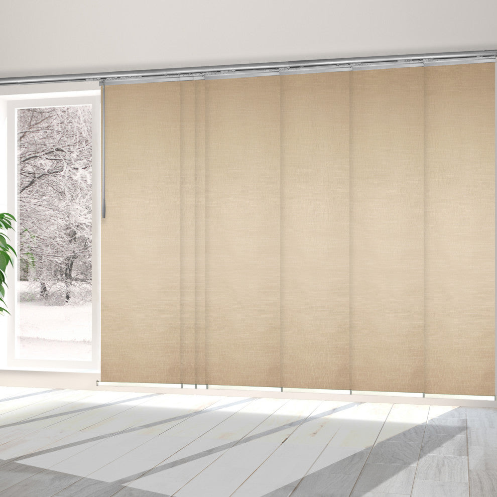 Osweald 7-Panel Track Extendable Vertical Blinds 110-153"W