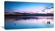 Sunset Over Lake Blue Everywhere, Seashore Canvas Art Print, 32"x16"