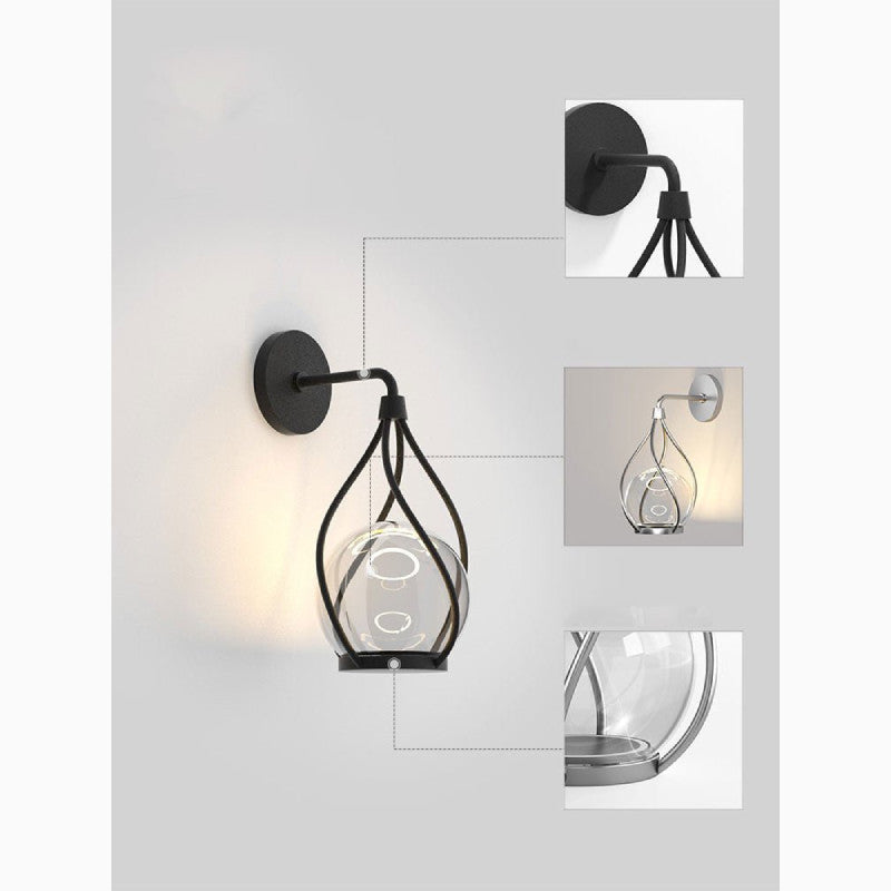 Modern Outdoor LED Waterproof Wall Sconce for Courtyard, Porch