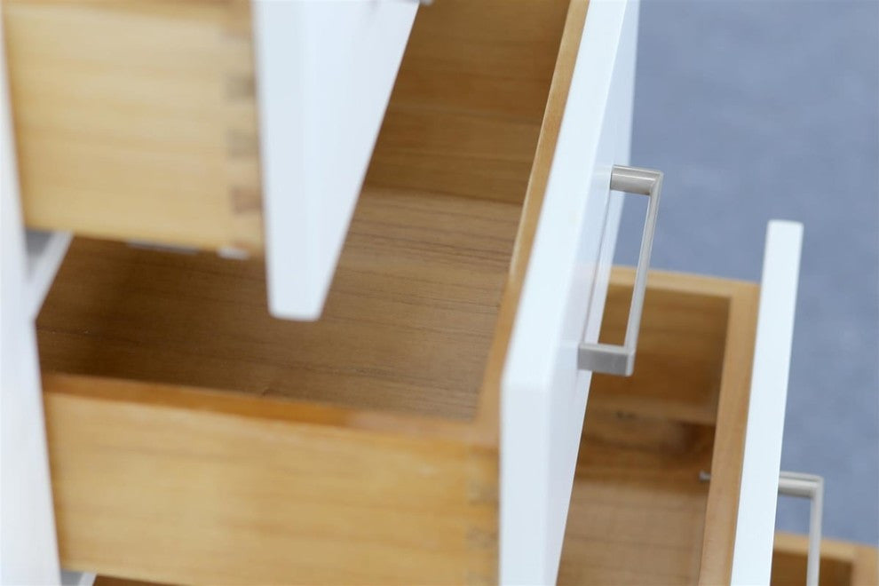 Ariel Cambridge 72" Double Sink Base Cabinet, White