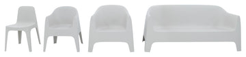 Vondom Solid Indoor/Outdoor Lounge Chair (Set of 2), White