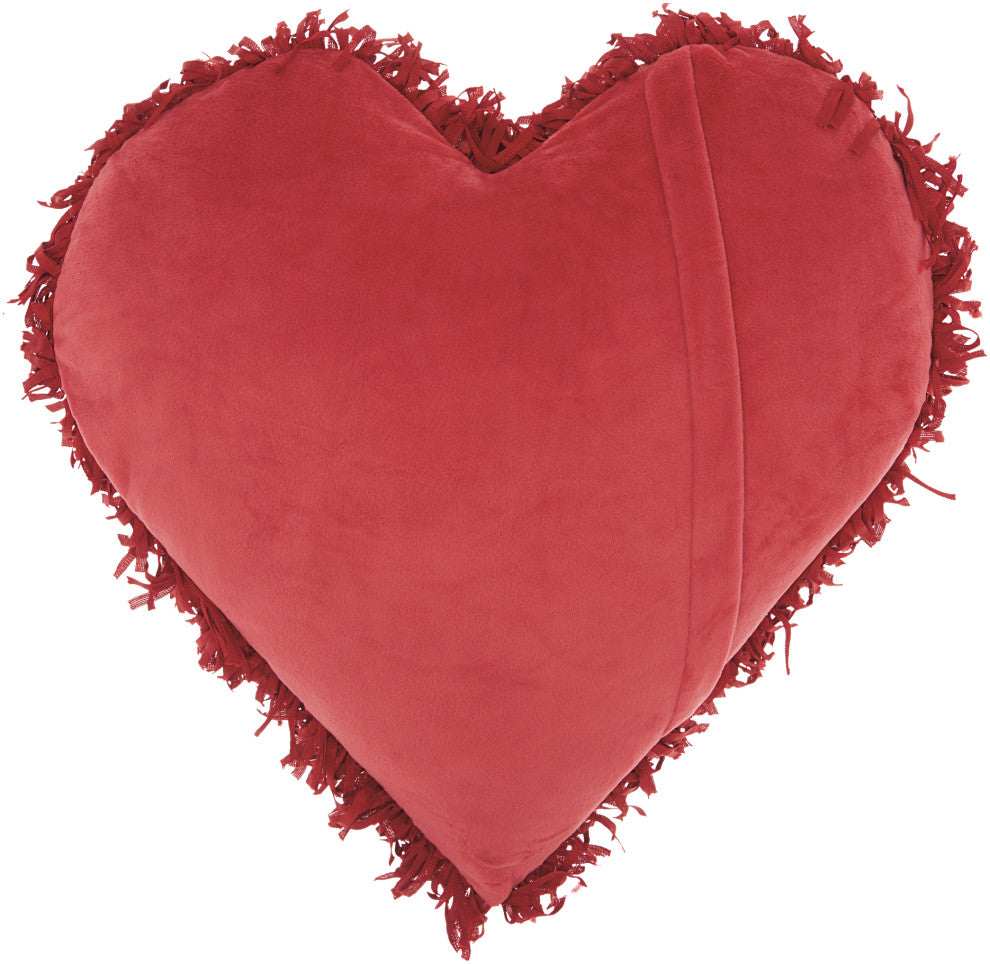 Mina Victory TL001 Throw Pillow, Deep Red, 18" x 18"