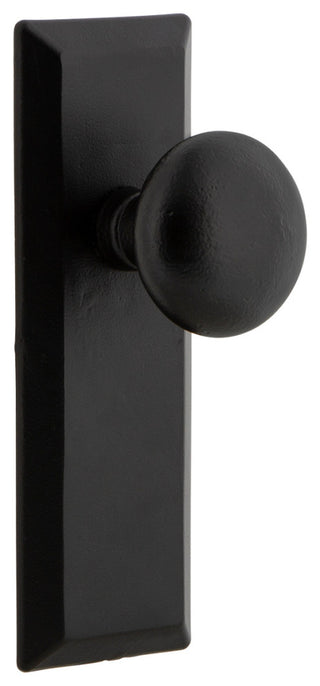 Ageless Iron Keep Plate Double Dummy With Keep Knob, Black Iron