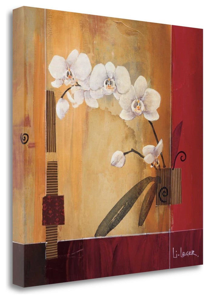 "Orchid Lines II" By Don Li-Leger, Giclee Print on Gallery Wrap Canvas