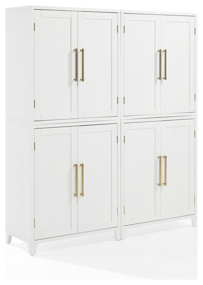 Roarke 2Pc Kitchen Pantry Storage Cabinet Set, 2 Pantries