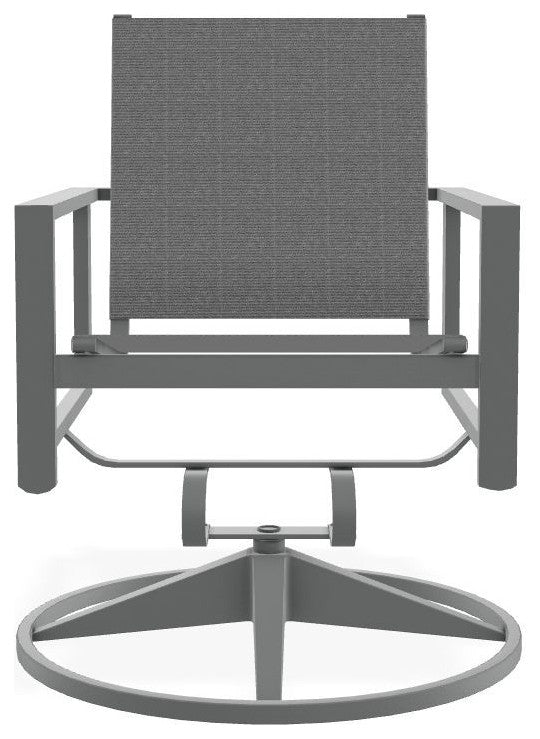 Tribeca Sling Outdoor Swivel Rocker, Titanium/Graphite