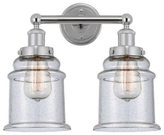 Innovations 616-2W-PC-G184 Canton 2 Light Bath Vanity Light, Polished Chrome