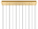 Greta Integrated LED Brass Chandelier