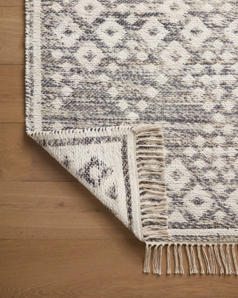 Angela Rose x Loloi Rivers Denim / Ivory 2'-3" x 3'-9" Accent Rug